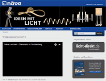 Tablet Screenshot of naeve-leuchten.de